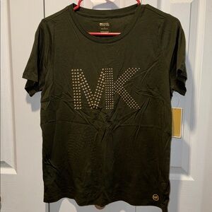 Michael Kors Green Stuffed T-shirt NWT